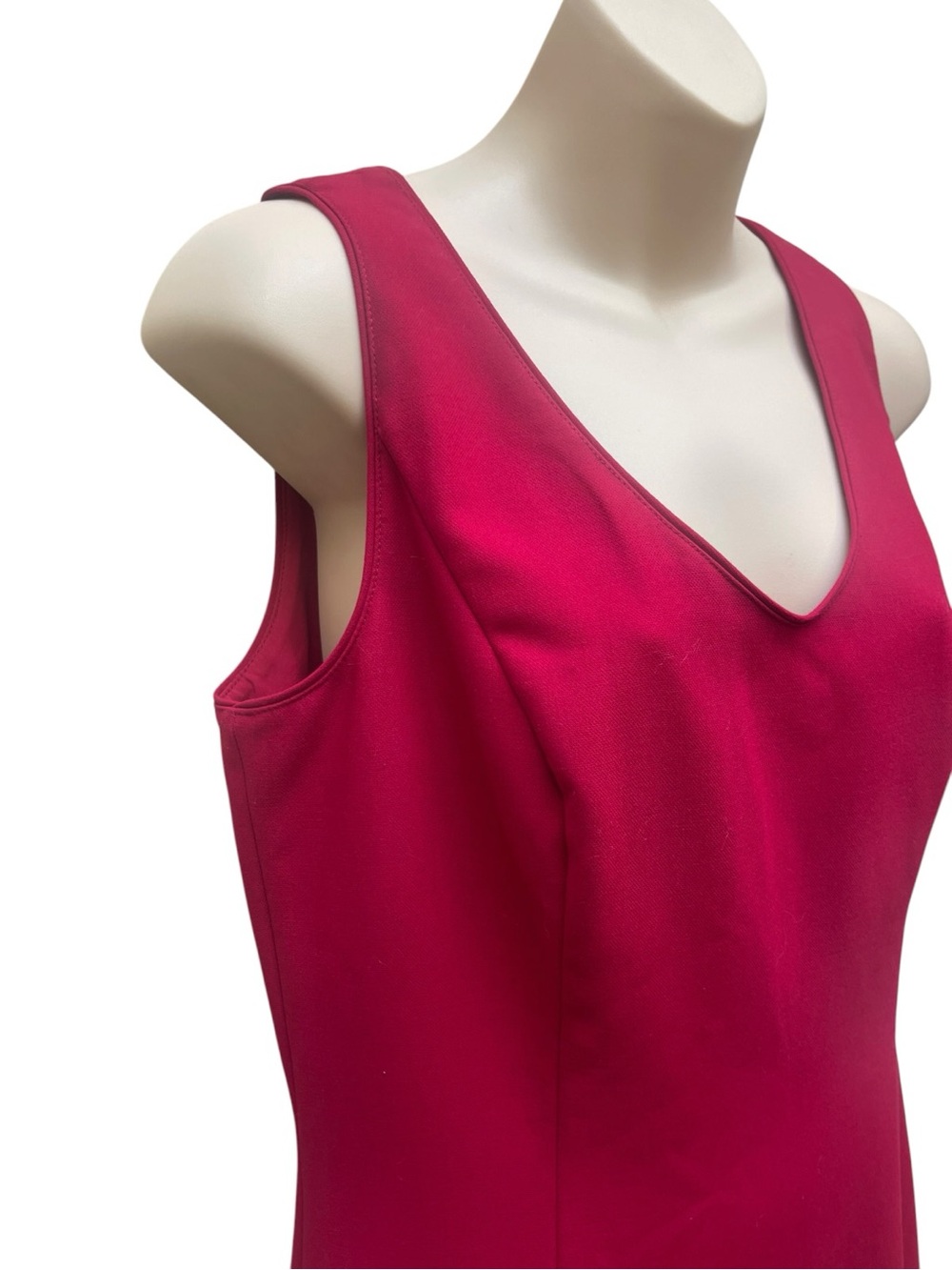 White House Black Market Sheath Dress Pink Sleeveless Size 8 Career Midi - Picture 3 of 9